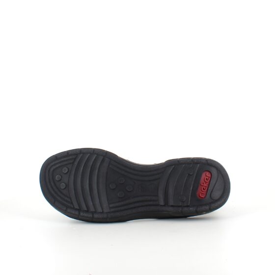 Rieker sandal i marinblå mocka
