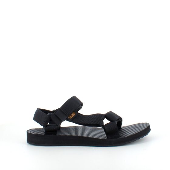 Svart Teva-sandal i enkel design med hålfotsstöd