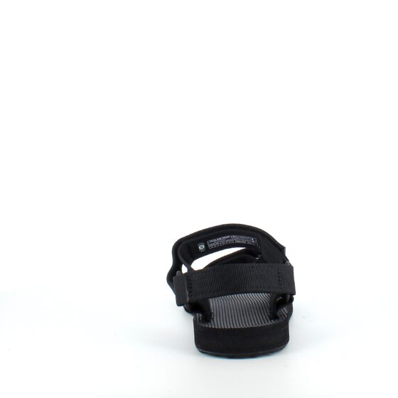 Svart Teva-sandal i enkel design med hålfotsstöd