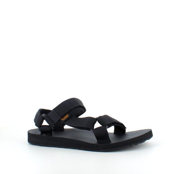 Svart Teva-sandal i enkel design med hålfotsstöd