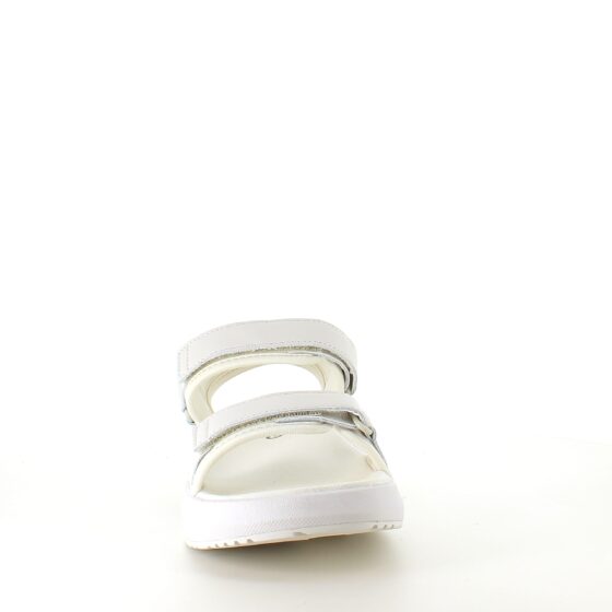 Vit Gaitline-sandal med rullsula