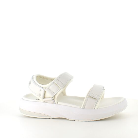 Vit Gaitline-sandal med rullsula