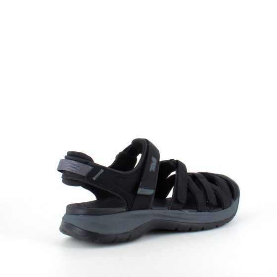 Svart stängd Teva Tirra sandal med hålfotsstöd