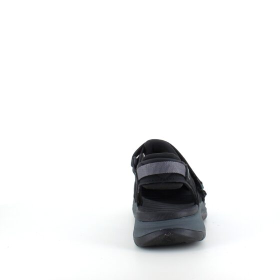 Svart stängd Teva Tirra sandal med hålfotsstöd