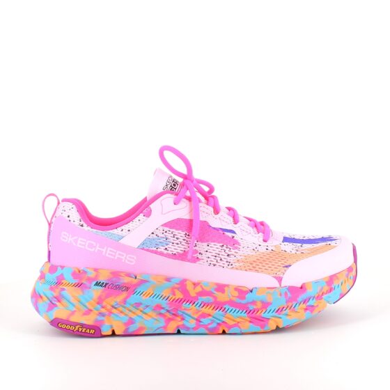 Skechers Max Cushion: Bekväma, multifärgade vardagsskor med stöd.