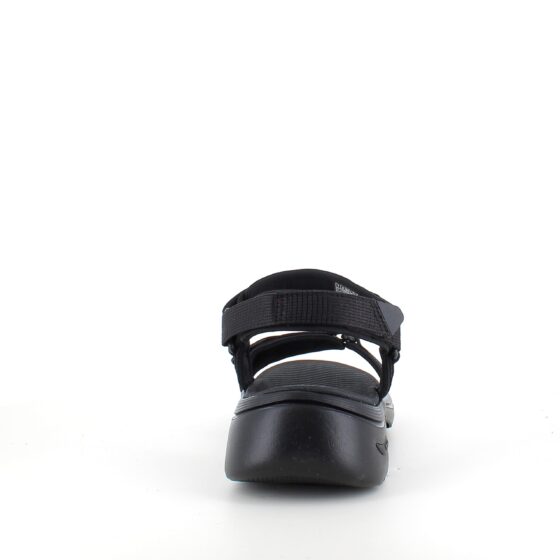 Skechers sandal med hålfotsstöd och 3 justerbara remmar i svart