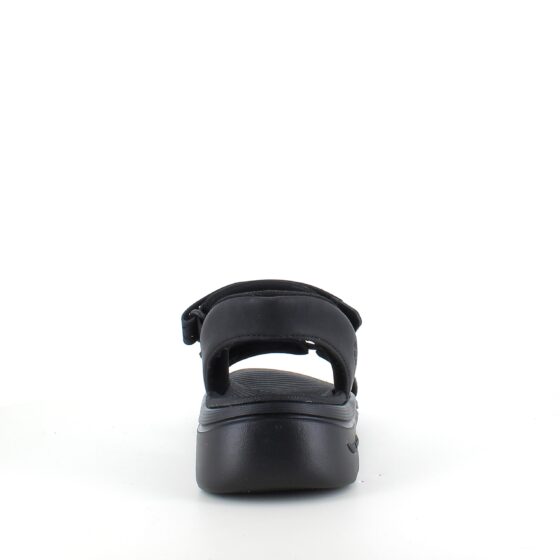 Svart Slip-Ins sandal från Skechers med bra hålfotsstöd