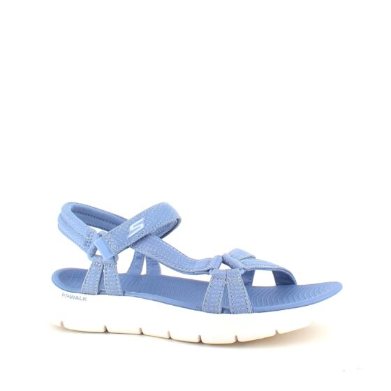 Ljusblå Skechers GOwalk sandal, bred modell
