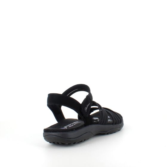 Svart Skechers sandal med elastiska remmar