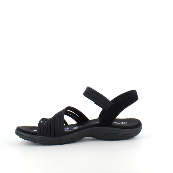 Svart Skechers sandal med elastiska remmar