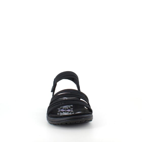 Svart Skechers sandal med elastiska remmar