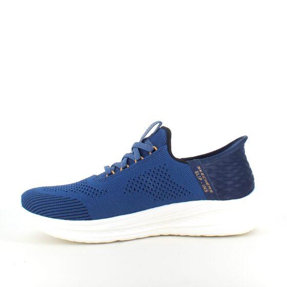 Blå herr Slip-ins från Skechers med hålfotsstöd