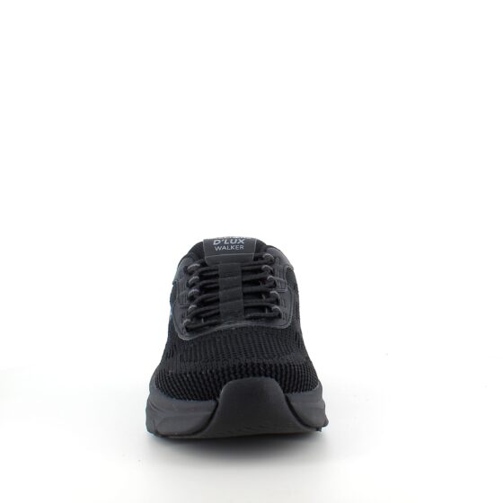 Svarta Skechers Slip-ins med stickad ovandel och elastiska skosnören
