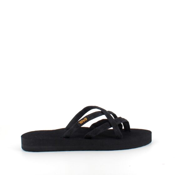 Svart Teva slip-on sandal med mjuka textilremmar