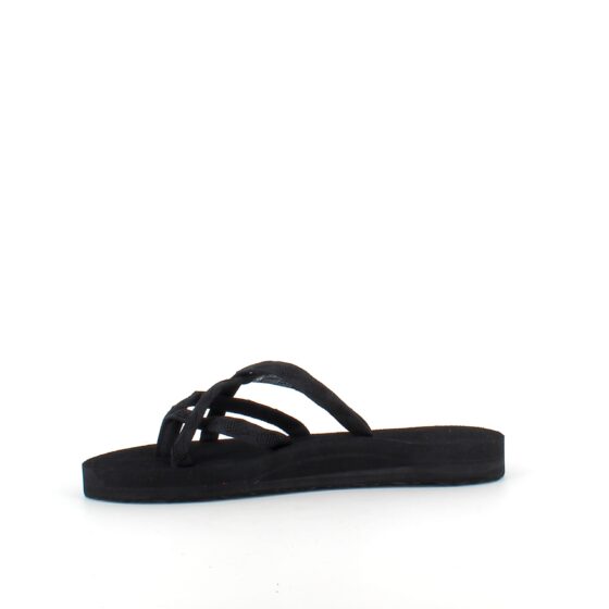 Svart Teva slip-on sandal med mjuka textilremmar