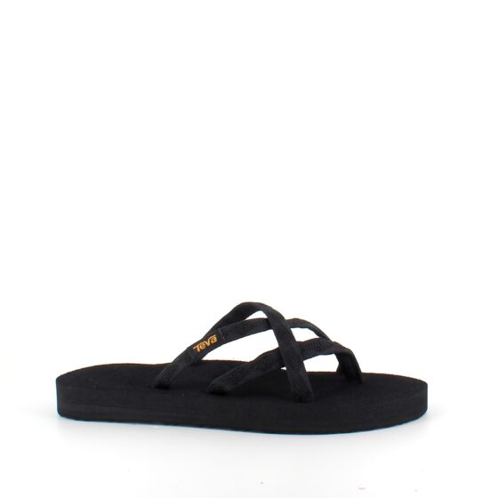 Svart Teva slip-on sandal med mjuka textilremmar