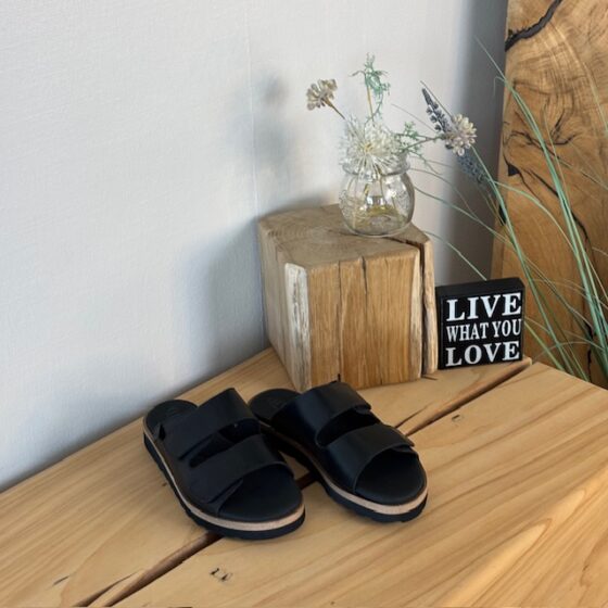 Svart Green Comfort biosandal med bra hålfotsstöd