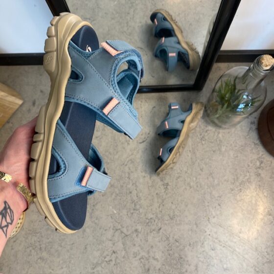 Blå Green Comfort sandaler för dig som går och står många timmar