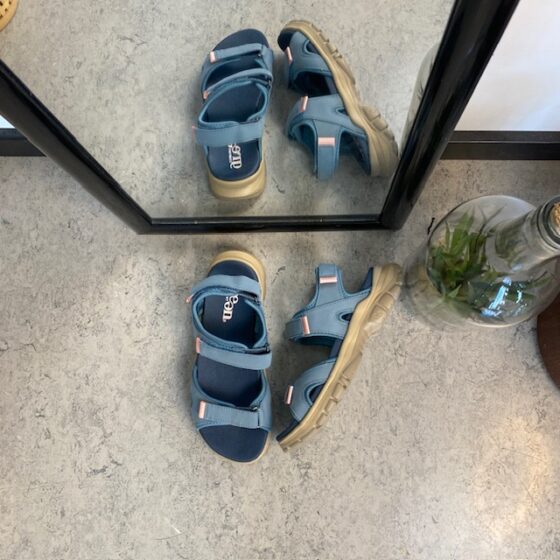 Blå Green Comfort sandaler för dig som går och står många timmar