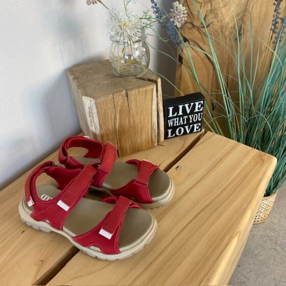 Röd Green Comfort sandal för dig som går och står många timmar