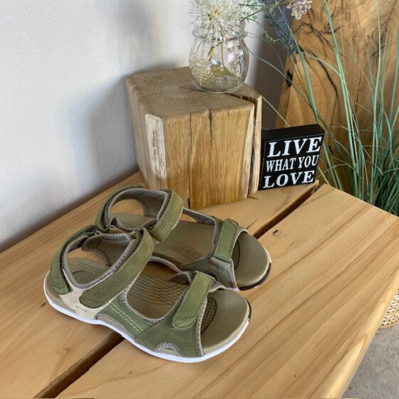 Grön Corsica sandal från Green Comfort med bra hålfotsstöd