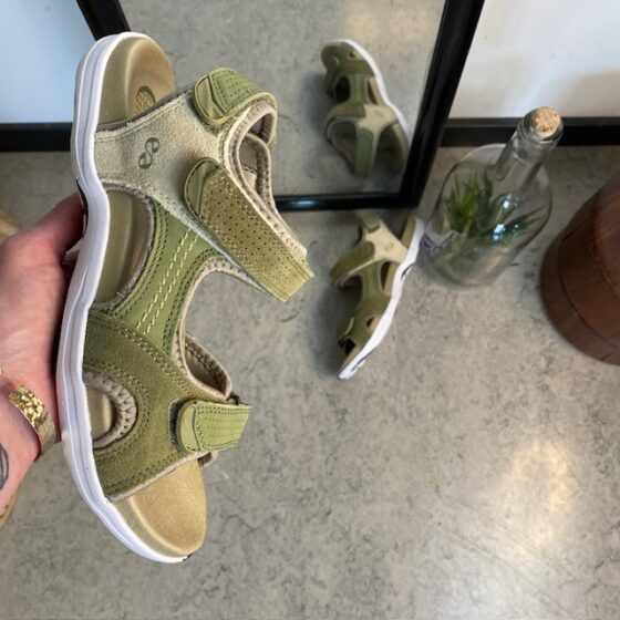 Grön Corsica sandal från Green Comfort med bra hålfotsstöd