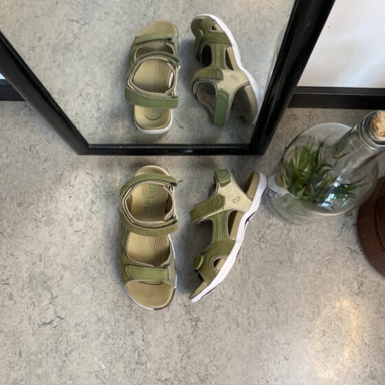Grön Corsica sandal från Green Comfort med bra hålfotsstöd