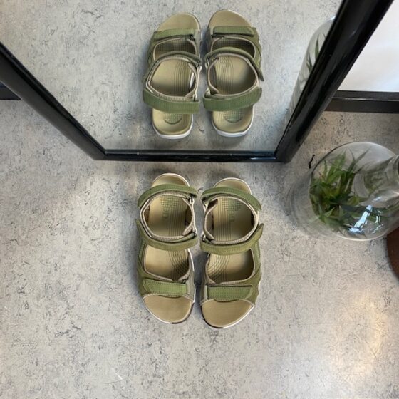 Grön Corsica sandal från Green Comfort med bra hålfotsstöd