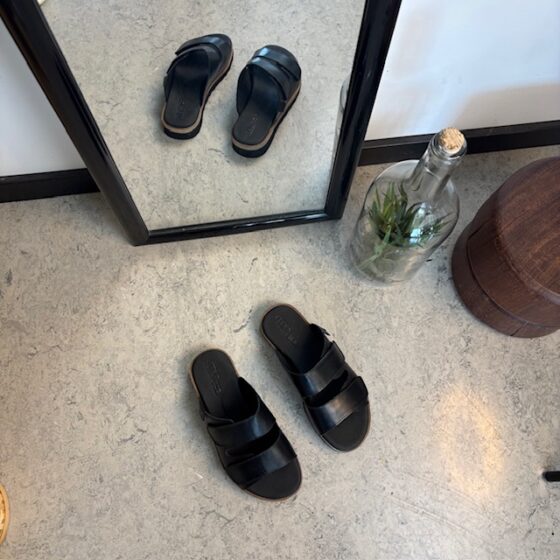 Svart Green Comfort biosandal med bra hålfotsstöd