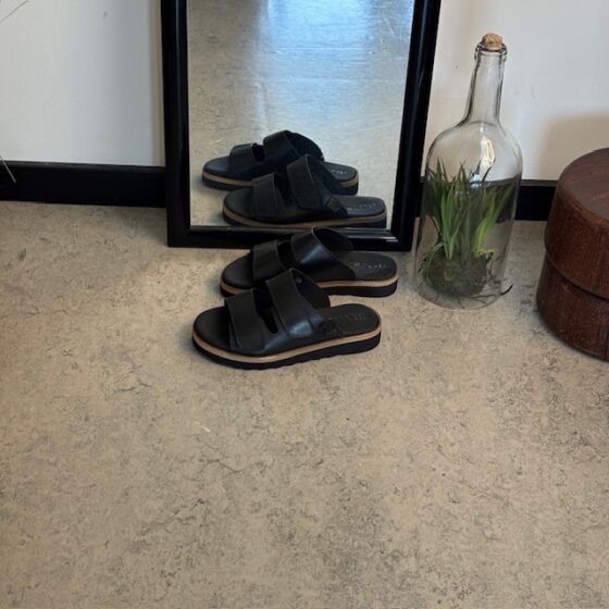 Svart Green Comfort biosandal med bra hålfotsstöd