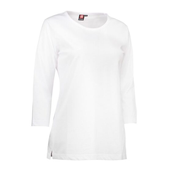 Nybo Vit Dam Prowear T-Shirt, Slitstark, Figursydd