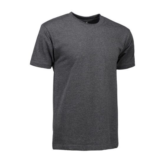 Nybo Grafit Melange Herr Basic T-shirt, Håller Formen, Klassisk Modell, Slitstark