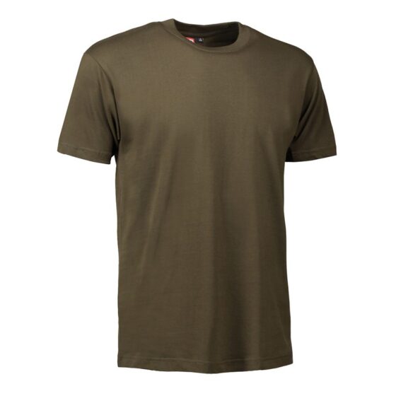 Nybo Oliv Basic Herr T-shirt, Slitstark, Klassisk Modell