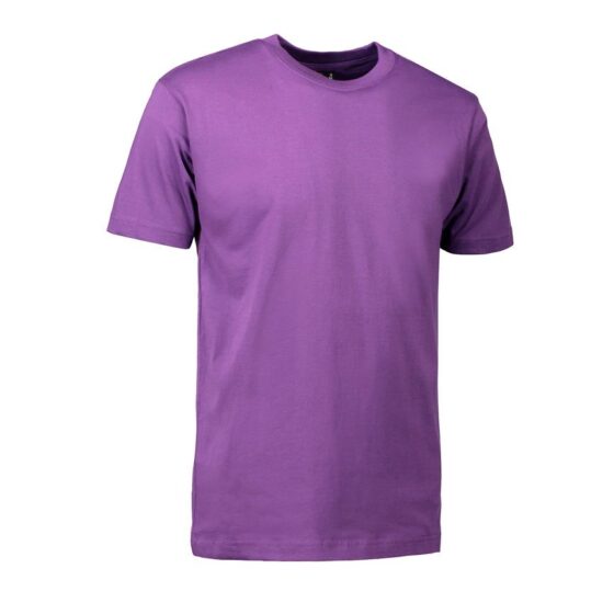 Nybo Lila Herr Basic T-shirt, Klassisk Modell, Håller Formen