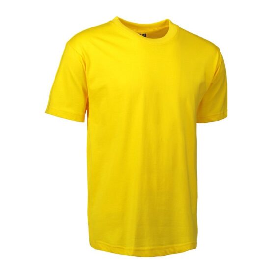 Nybo Gul Herr Basic T-Shirt, Klassisk Modell, Håller Formen