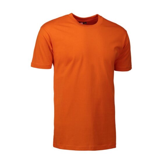 Nybo Orange Herr Basic T-Shirt, Klassisk Modell, Slitstark