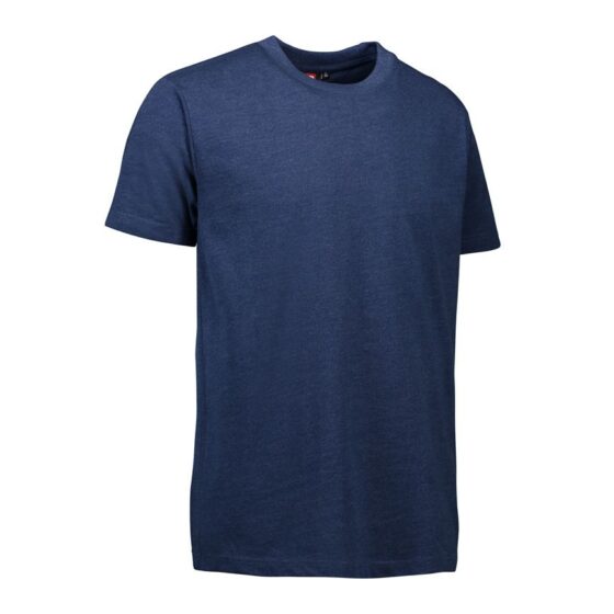 Nybo Blå Melange Herr Prowear T-Shirt, Kortärmad, Extra Slitstark