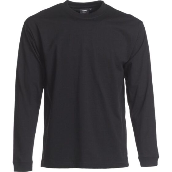 Nybo Svart Herr Prowear T-shirt, Långärmad, Extra Slitstark