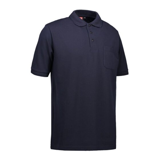 Nybo Navy Herrpolo Pro Wear, Extra Slitstark, Bröstficka