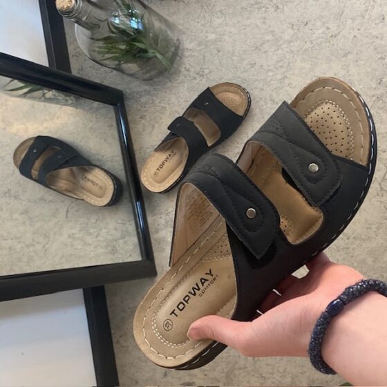 Komfort slip on sandal – enkel, mjuk och perfekt för vardagen