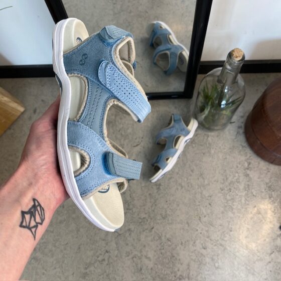 Blå Corsica sandal från Green Comfort med bra fotvalvsstöd