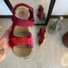 Röd Corsica-sandal från Green Comfort med bra hålfotsstöd