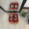 Röd Corsica-sandal från Green Comfort med bra hålfotsstöd