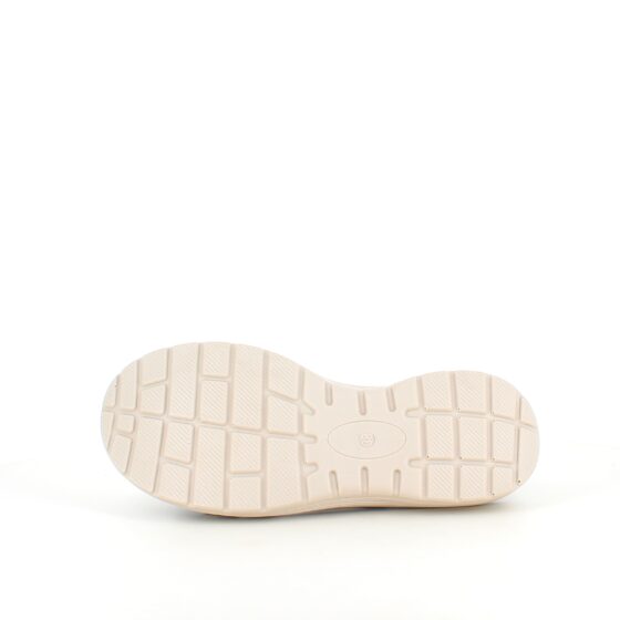 Blå komfortsandal med elastisk og kardborreband – elegant stöd hela dagen