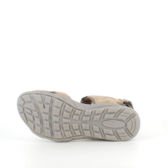 Beige och grå sporty sandal – komfort, stöd och ett naturligt utseende i ett