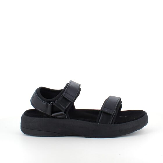 Svart Gaitline sandal med rullsula