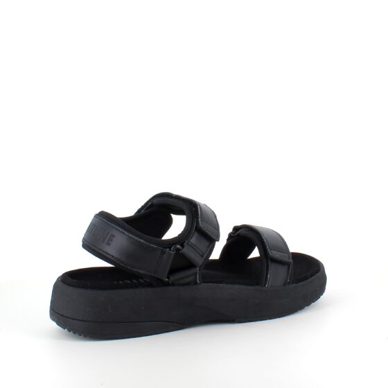 Svart Gaitline sandal med rullsula