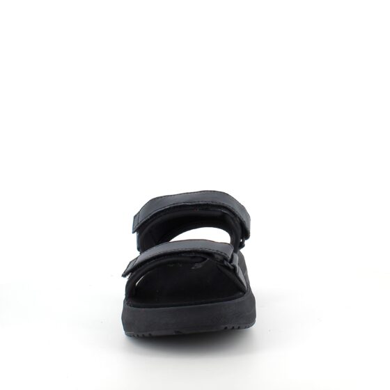 Svart Gaitline sandal med rullsula