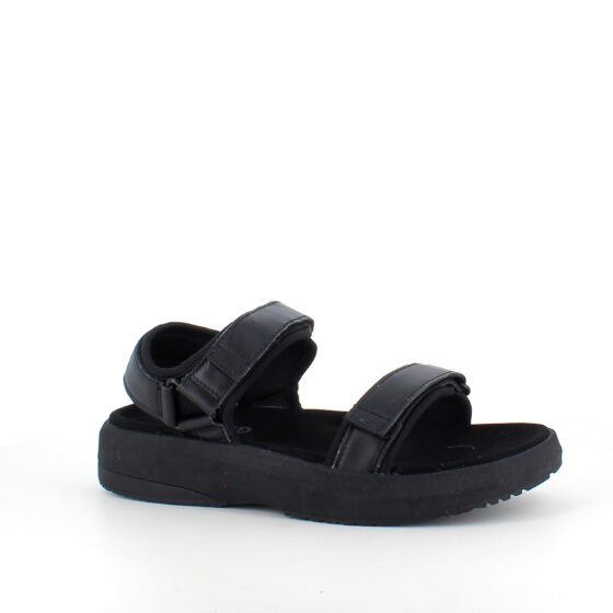 Svart Gaitline sandal med rullsula