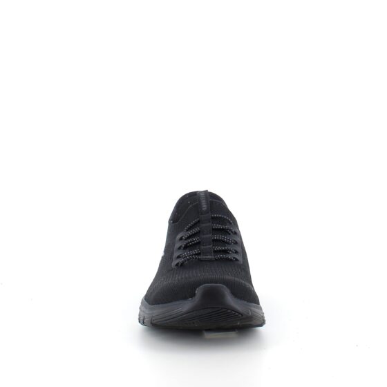 Svarta Skechers slip-ins med hålfotsstöd